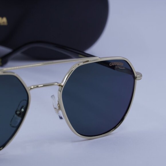 CARRERA 303/S 0J5G Q3 Aviator Sunglasses - Gold/Green Polarized - Picture 2 of 12